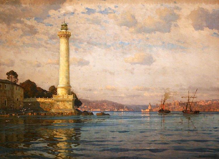 Michael Zeno Diemer The Ahirkapi Lighthouse France oil painting art